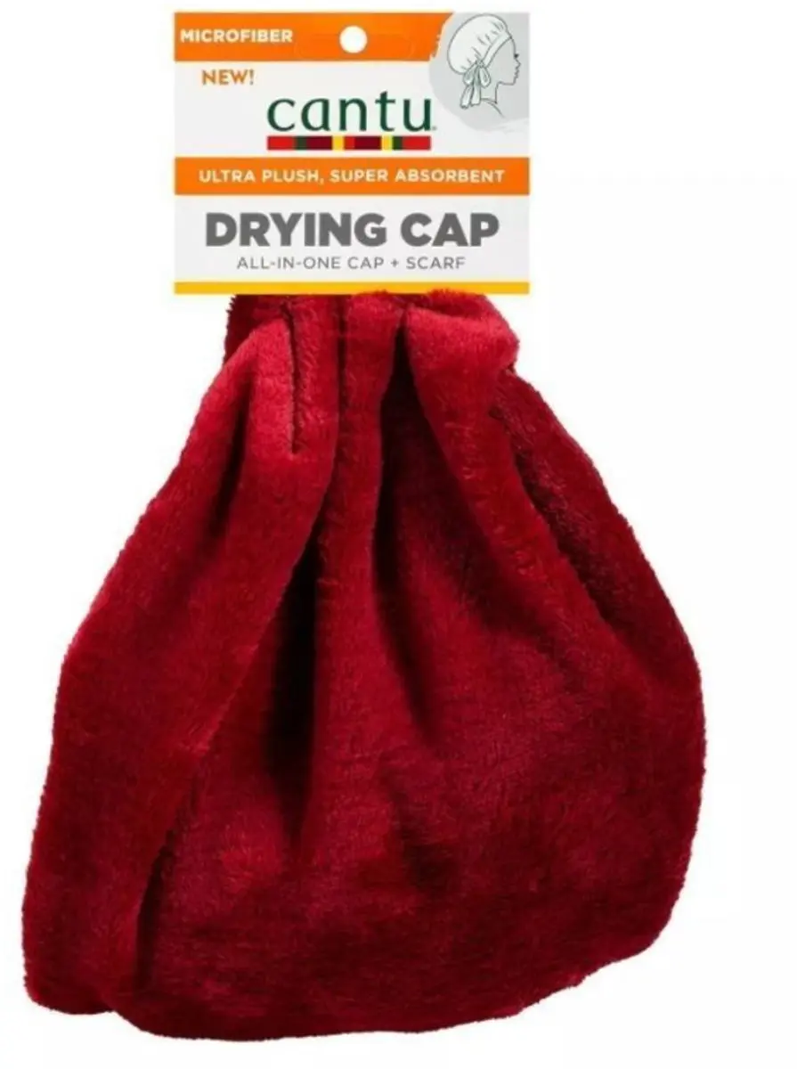 Cantu Microfiber Drying Cap - Rood