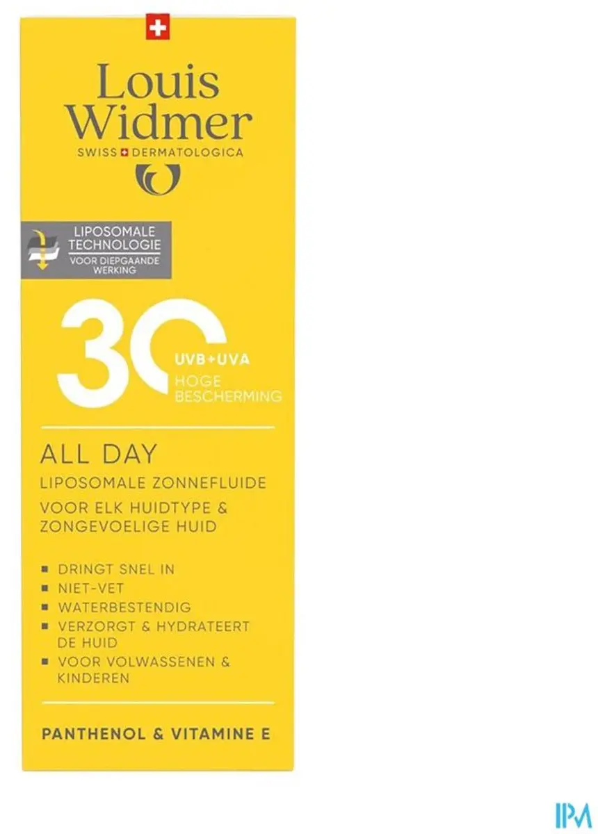 Louis Widmer All Day SPF30 Licht Geparfumeerd 100ml