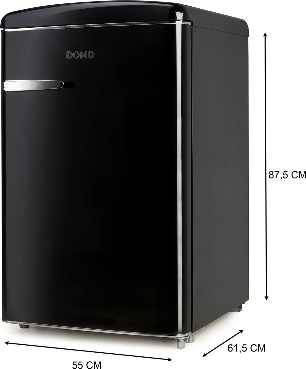 Domo DO91702R Retro Koelkast 108L - Zwart