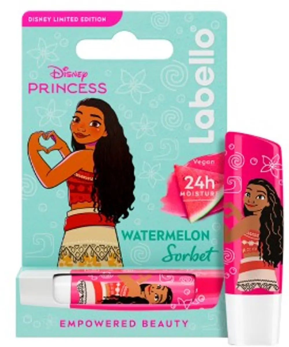 Labello Disney Princess Moana Lippenbalsem - Roze Watermeloensmaak 4,8 g