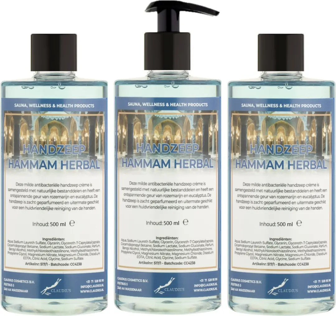 Splashbox Cosmetics Hammam Herbal Handzeep 500ml