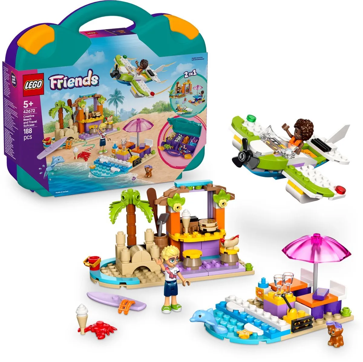 LEGO Friends Creatieve Strandkoffer 42672 - 188 Stukken - afbeelding 6 van 6