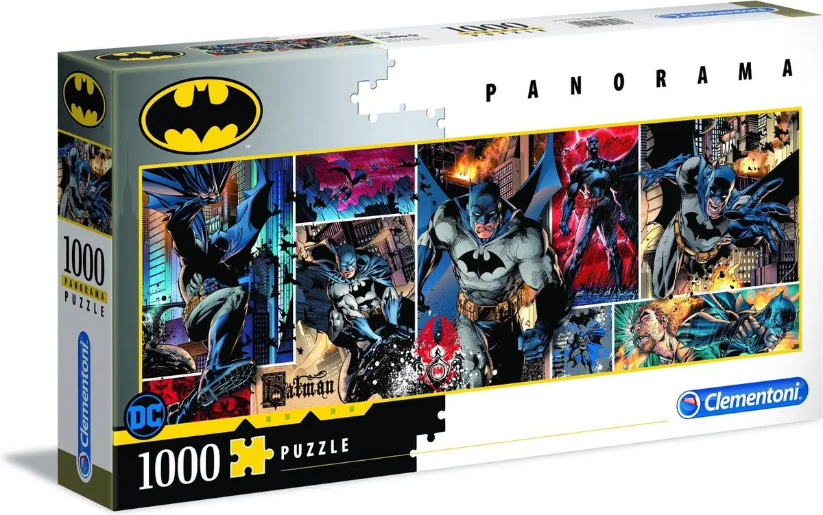 Clementoni Batman Panorama Puzzel 1000 Stukjes - Multi kleur