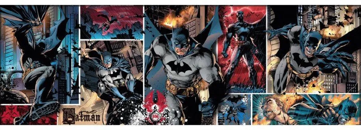 Clementoni Batman Panorama Puzzel 1000 Stukjes - Multi kleur - afbeelding 6 van 6