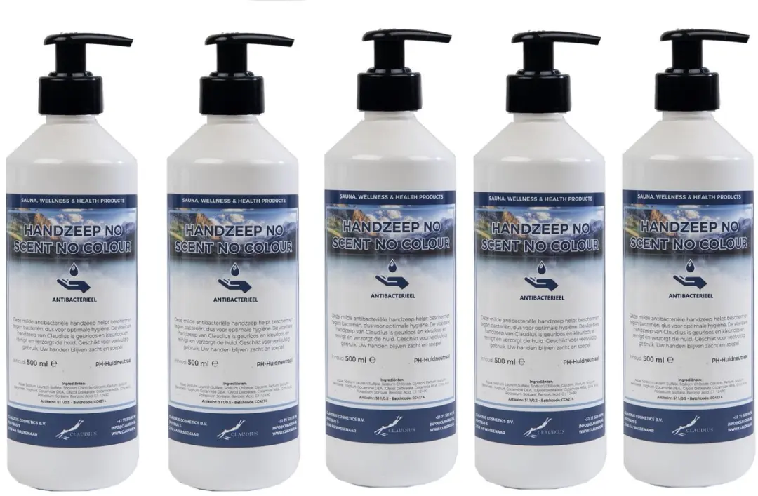 Splashbox Cosmetics Handzeep No Scent 500ml - 5 Stuks