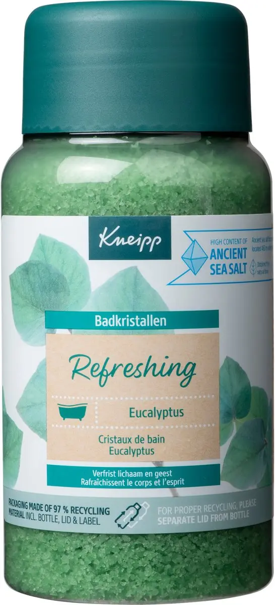 Kneipp Refreshing Badkristallen Mint Eucalyptus 600g