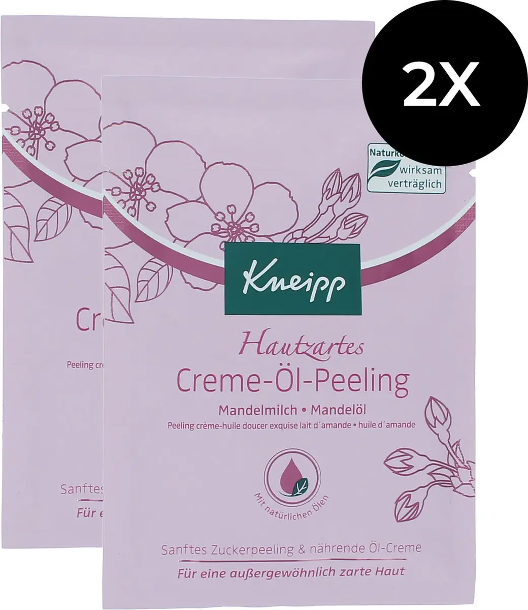 Kneipp Sensitive Skin Cream Oil Exfoliation 2x40ml