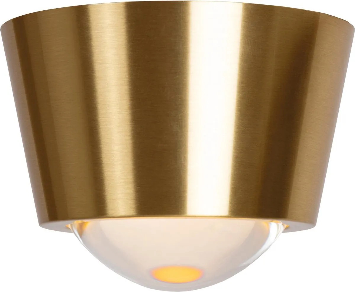Lucide Rigon Plafondlamp Ø9cm - 7W 3000K Mat Goud