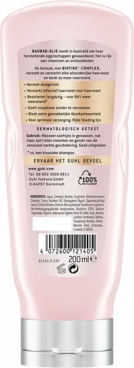 Guhl Conditioner Structuurherstel 4x200ml