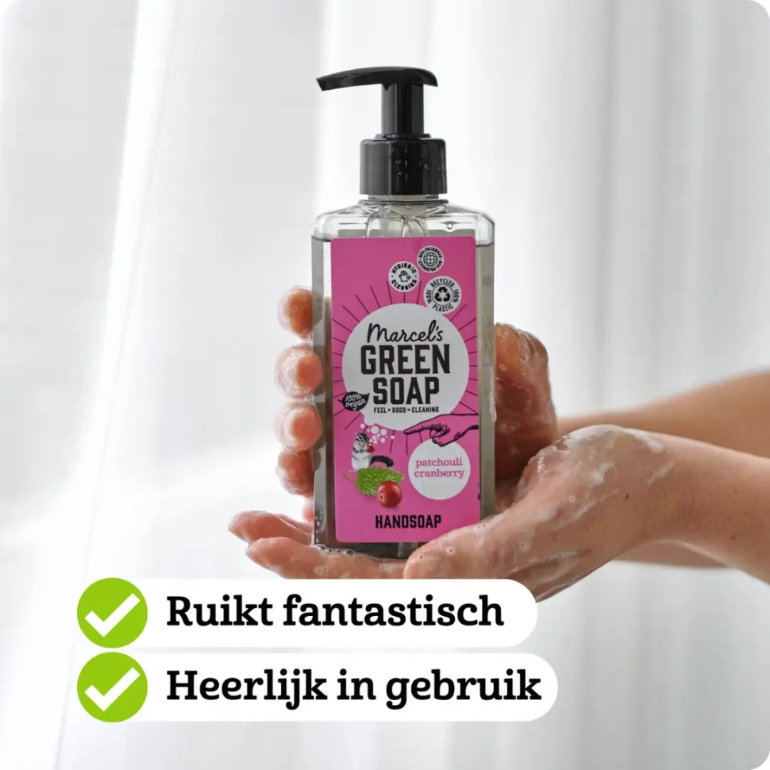 Marcel's Green Soap Handzeep Patchouli & Cranberry 500ml - 6 Stuks