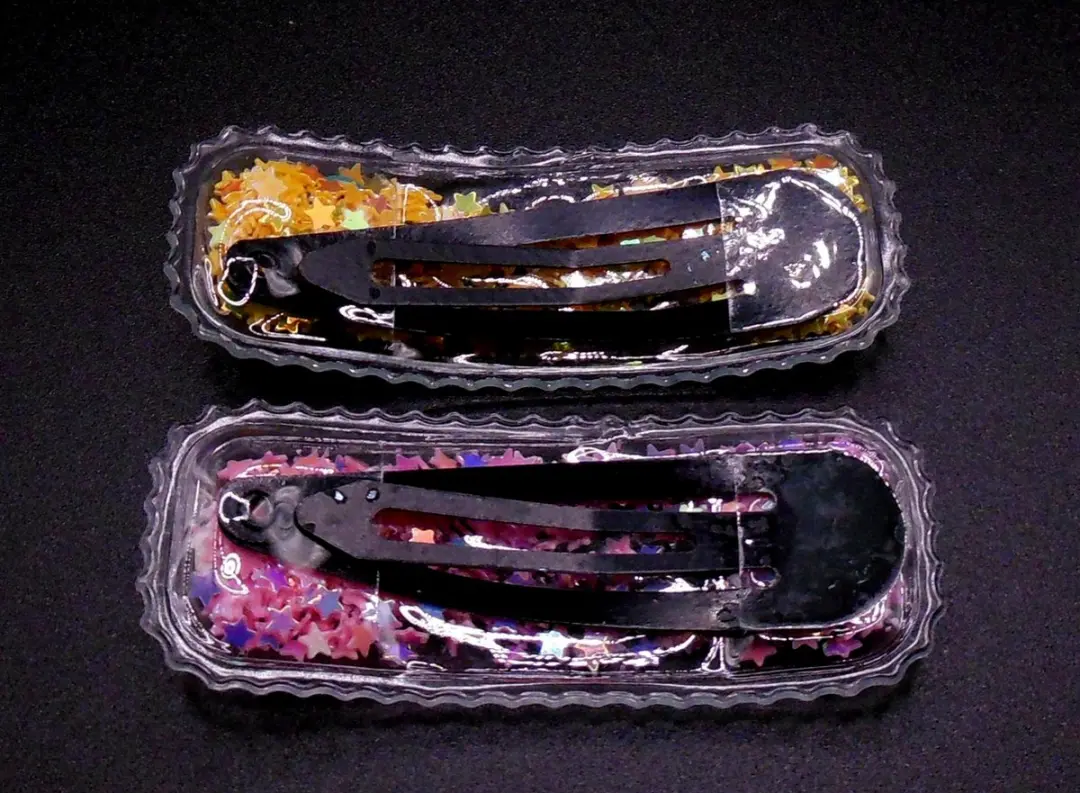Hairmode Klik-Klak Haarspeldjes Confetti - 2 Stuks - Multicolor