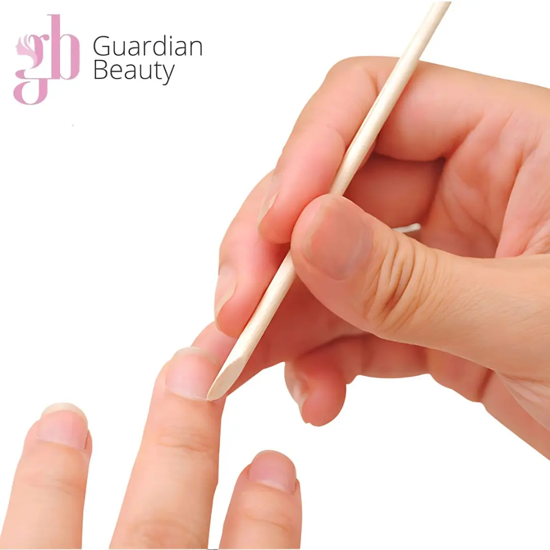 Guardian Beauty Nagelriemduwers - 50 Stuks - Oranje Houten