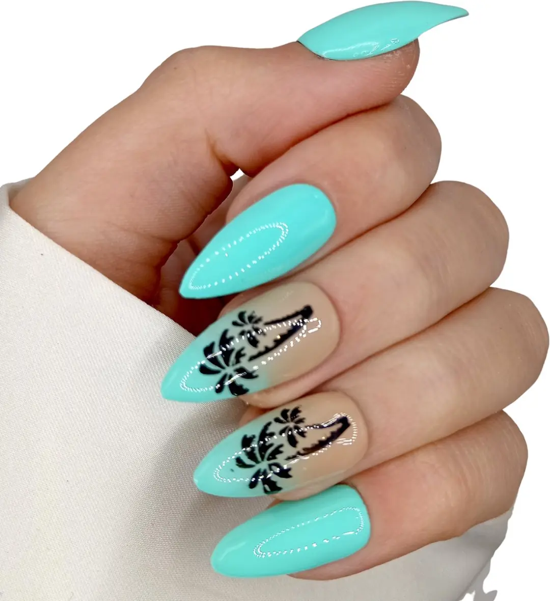 SD Press on Nails No. 37 Beachball Plaknagels