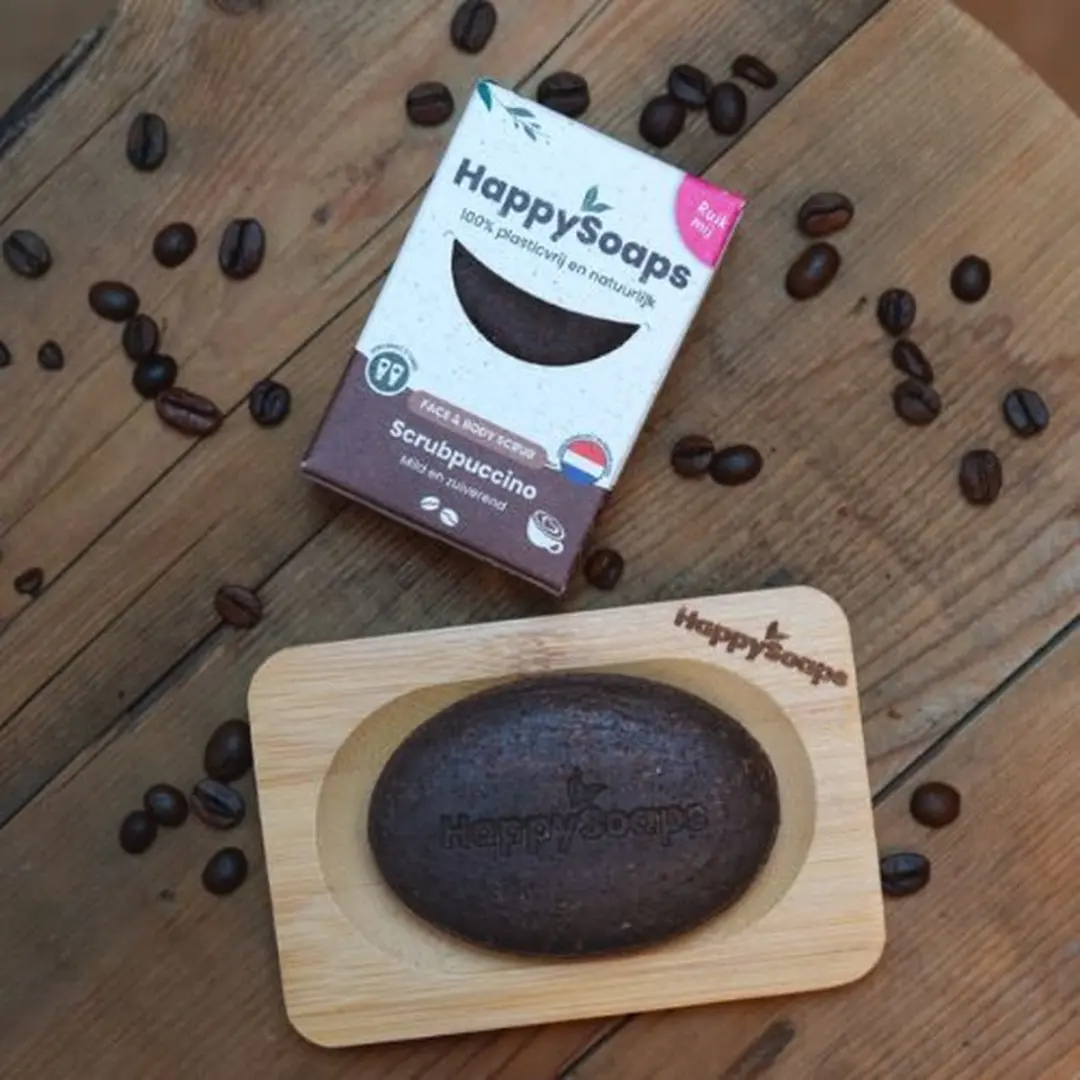 HappySoaps Koffie Scrub Verwennerij Giftset - 2 Stuks