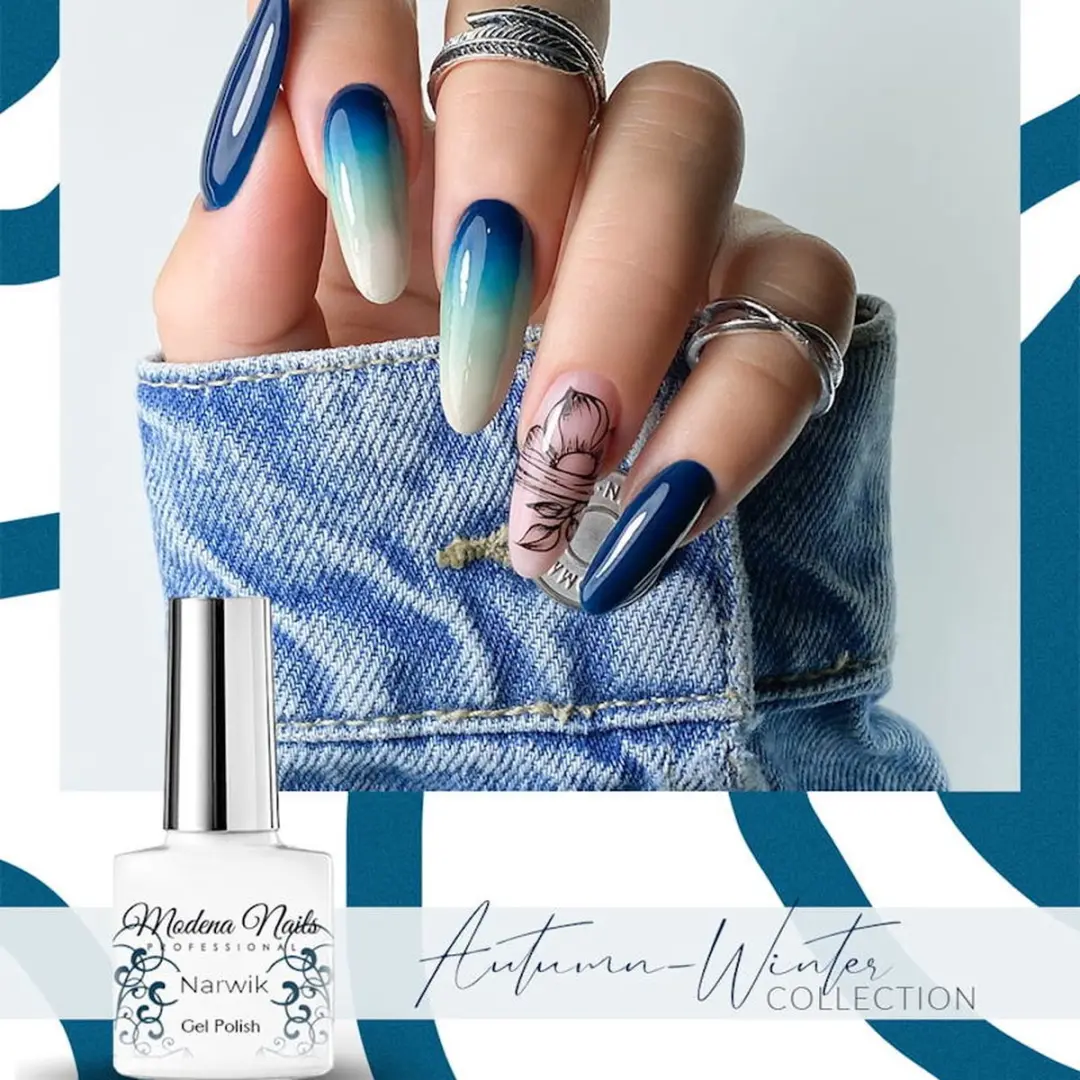 Modena Nails Gellak Narwik 7,3ml - Donkerblauw