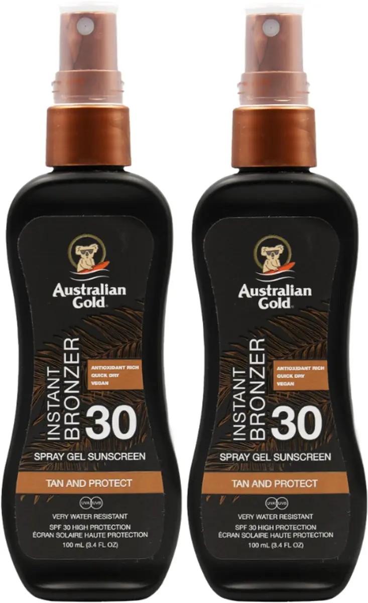 Australian Gold SPF 30 Spraygel met Bronzer
