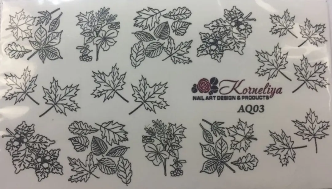 Korneliya Water Decal Nail Wrap AQ 2003