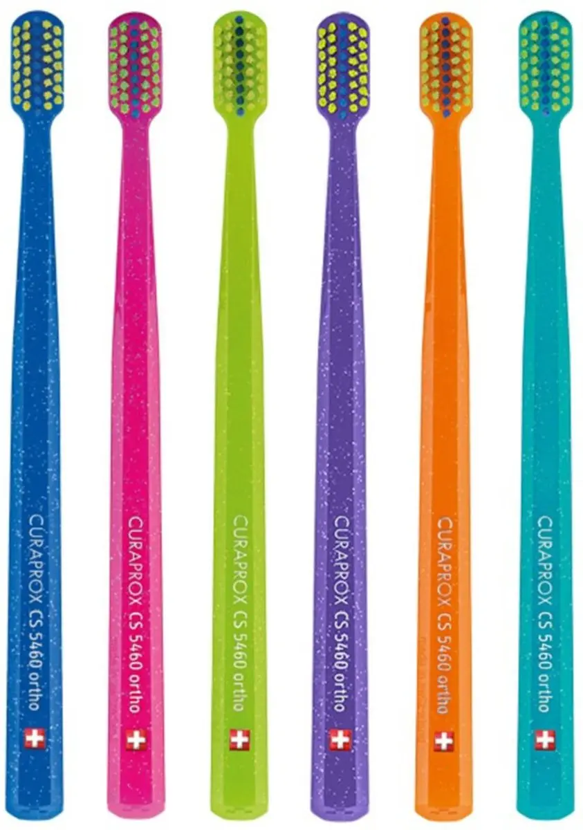 Curaprox Ortho CS 5460 Ultra Zacht Tandenborstel - 6 Stuks - Roze/Blauw