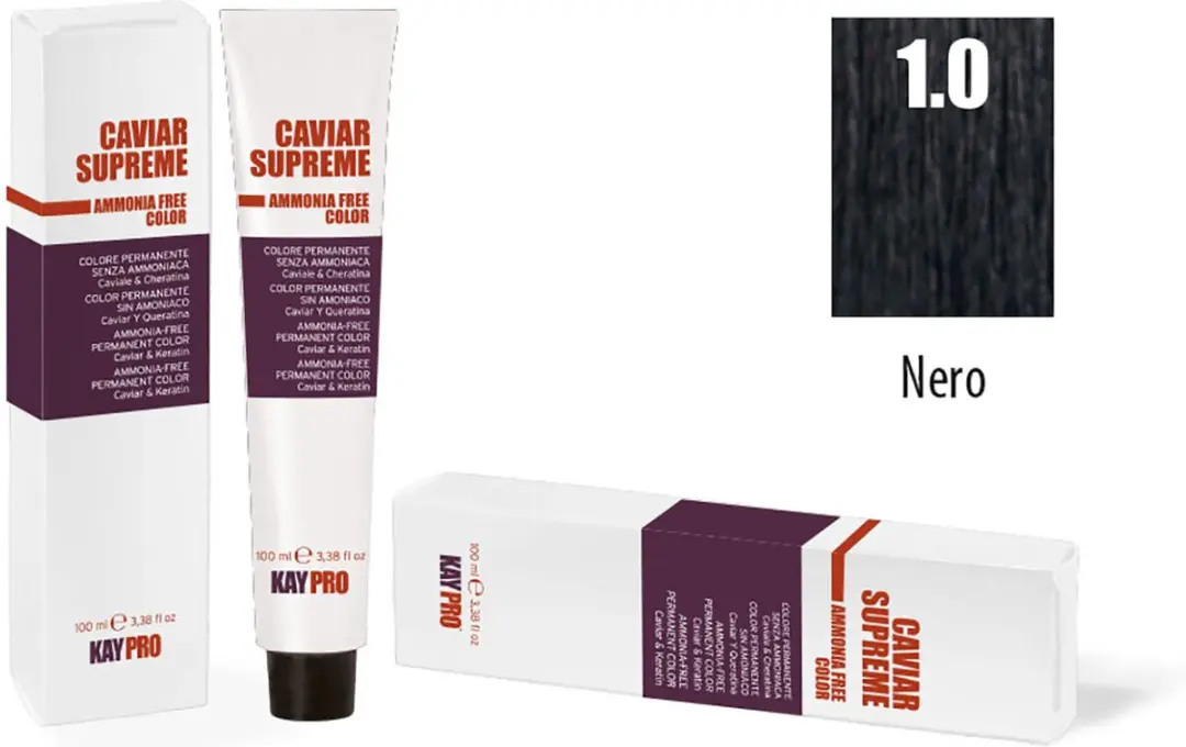 KayPro Caviar Supreme 1.0 Haarkleuring 100ml - Permanent - Zwart