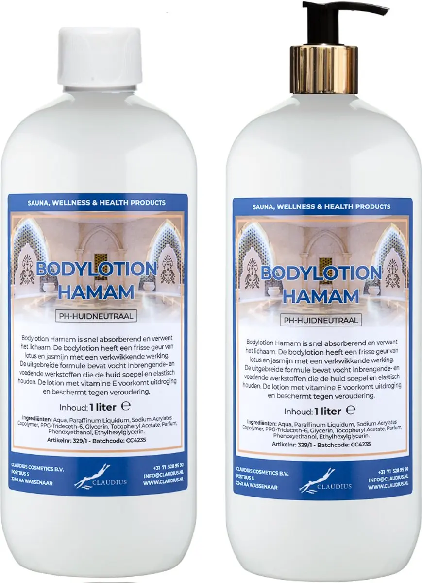 Splashbox Cosmetics Hamam Bodylotion 2 Liter - 2 Stuks