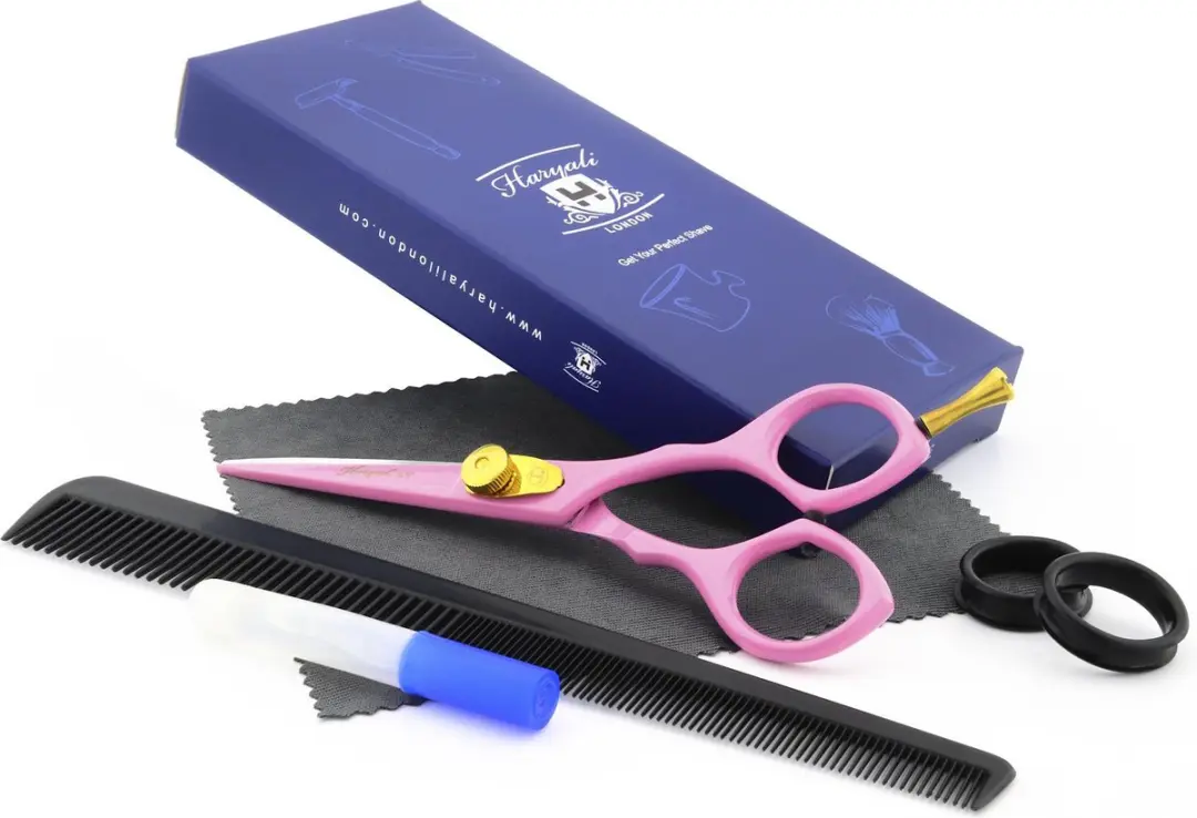 Haryali London Kappersschaar 5,5" - Roestvrijstaal - Pink