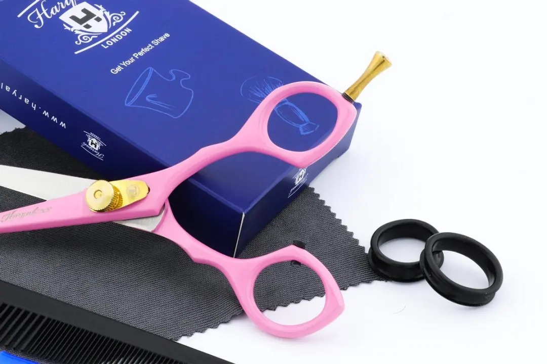 Haryali London Kappersschaar 5,5" - Roestvrijstaal - Pink