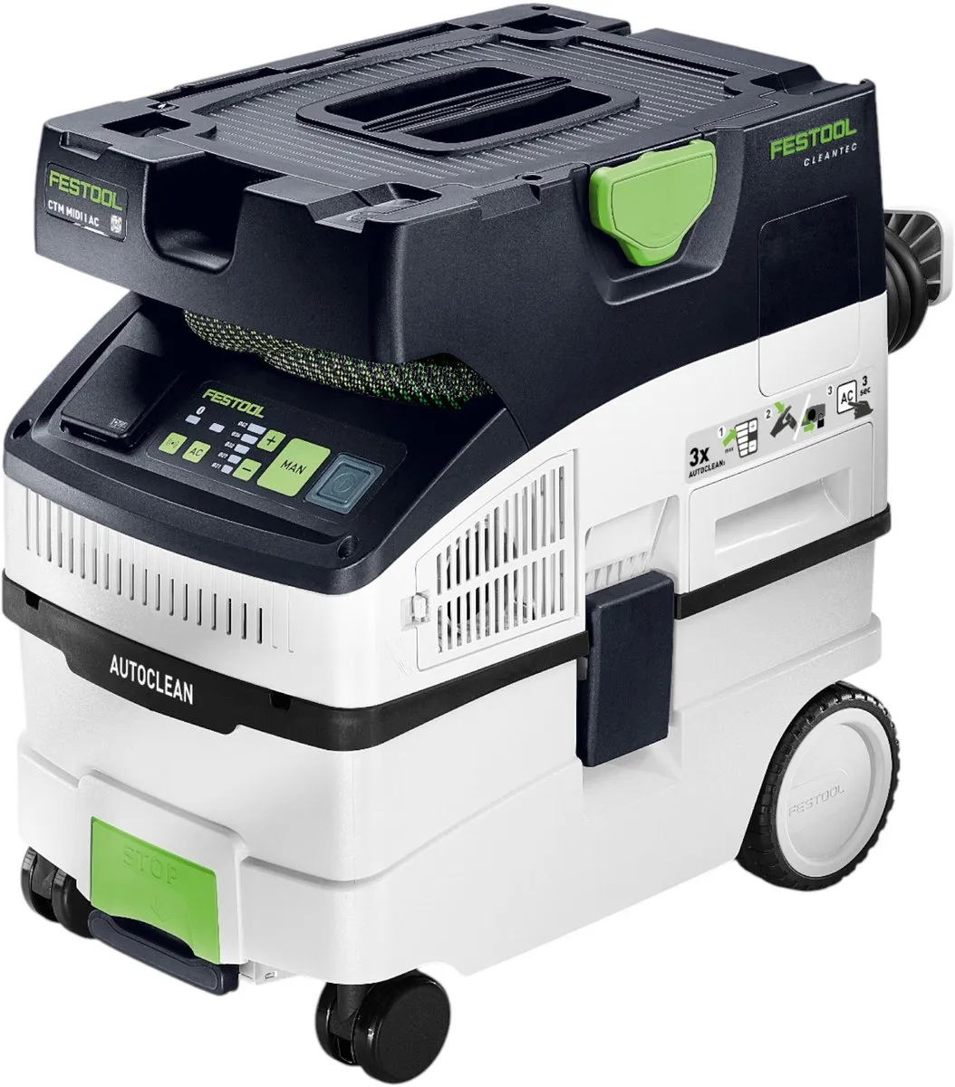 Festool CTM MIDI I AC CLEANTEC Afzuigunit 1200W - 15L Stofklasse M