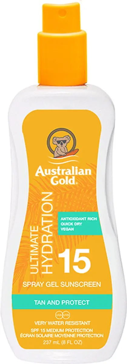 Australian Gold SPF15 Zonnebrand Spray Gel 237ml