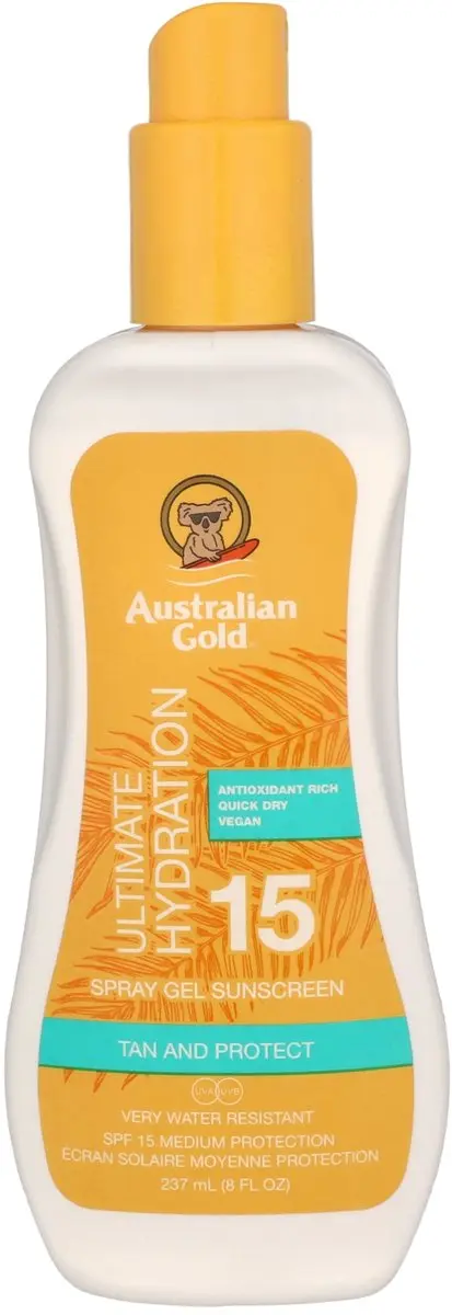 Australian Gold SPF15 Zonnebrand Spray Gel 237ml