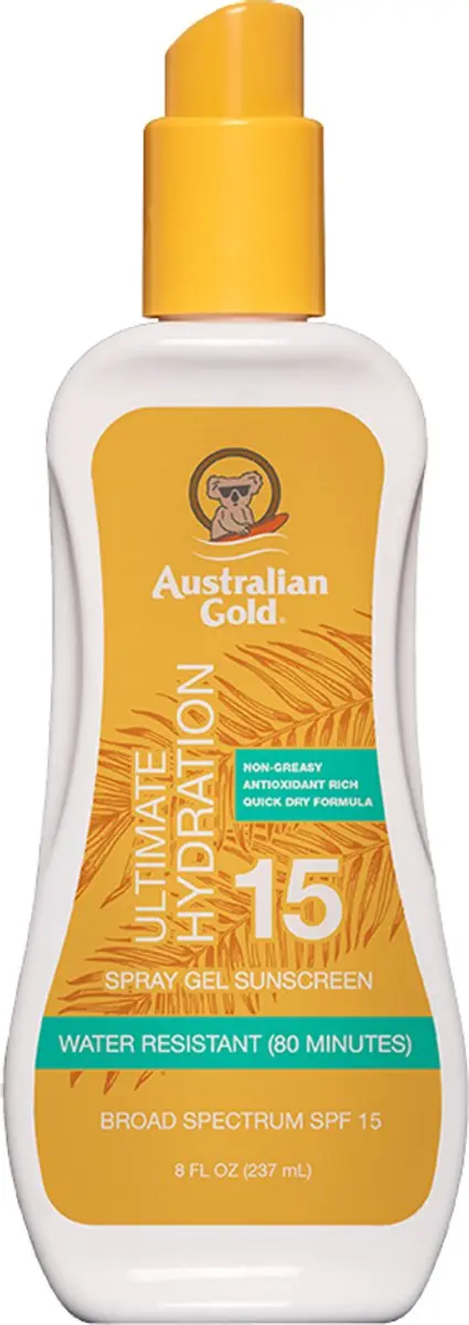 Australian Gold SPF15 Zonnebrand Spray Gel 237ml