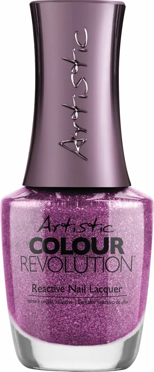 Artistic Nail Design Colour Revolution Main Attraction Oud-Rose Metallic 15ml