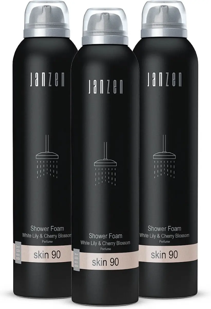 Janzen Shower Foam Skin 90 - 200ml - 3 Stuks