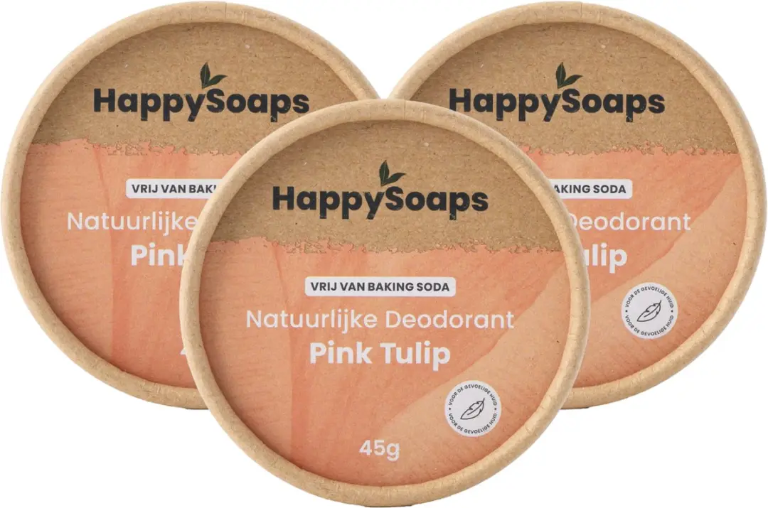 HappySoaps Pink Tulip Deodorant Gevoelige Huid
