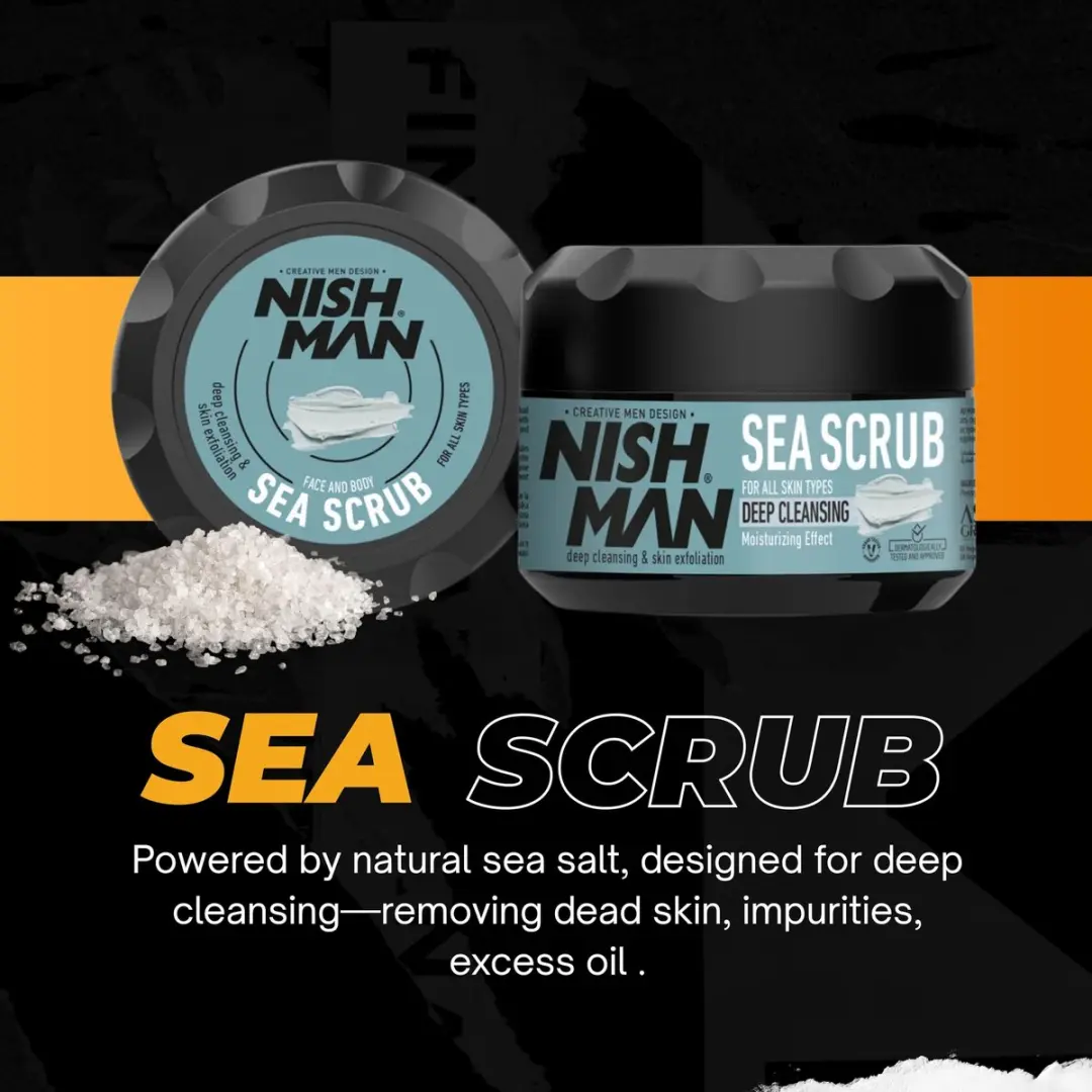 Nishman Facial Sea Scrub 300ml - Dieptereiniging