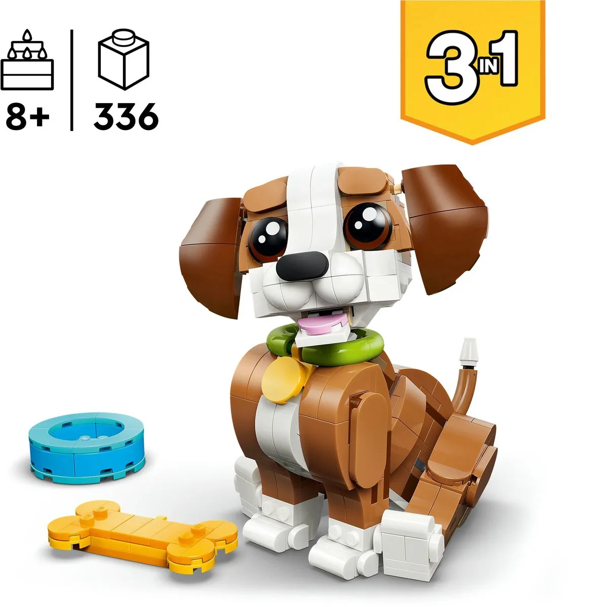 LEGO Creator 3-in-1 Speelse Puppy 31382 - 336 Stukken - Multicolor
