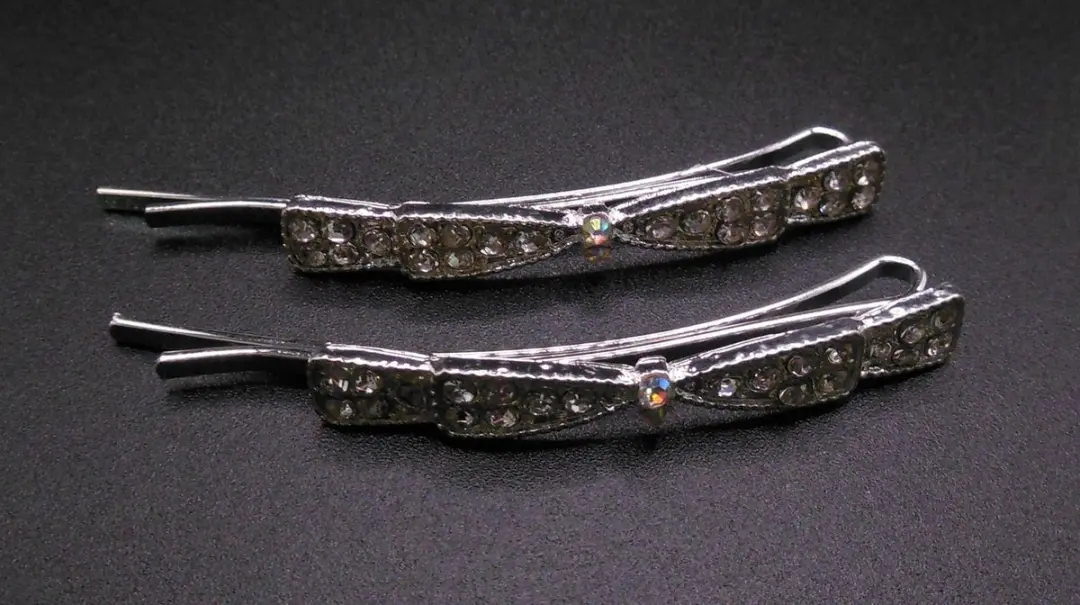 Hairmode Schuifspelden Recht Strik-vorm met Strass