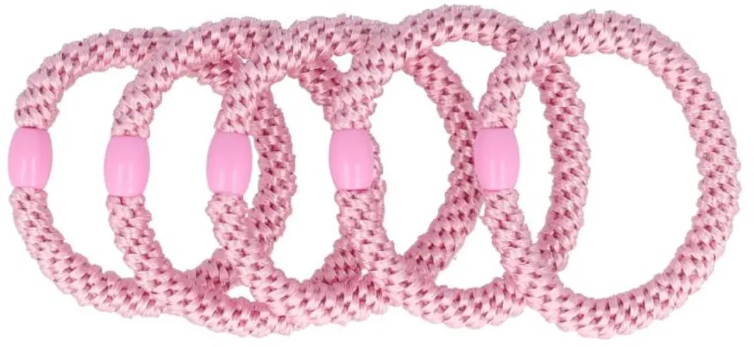 Haarsoires Haarelastieken Basic Roze - Set van 5