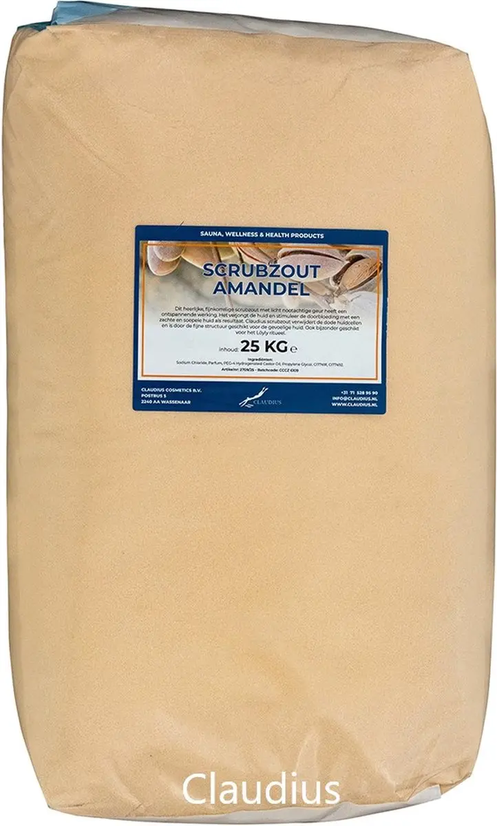 Splashbox Cosmetics Scrubzout Amandel 25kg