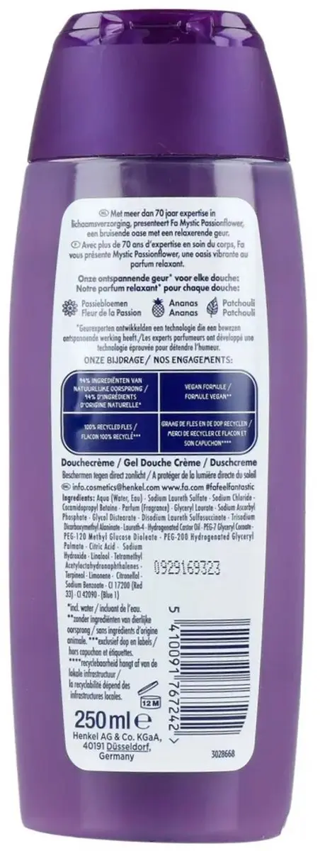 Fa Mystic Moments Douchegel Shea Butter & Passion Flower 250ml