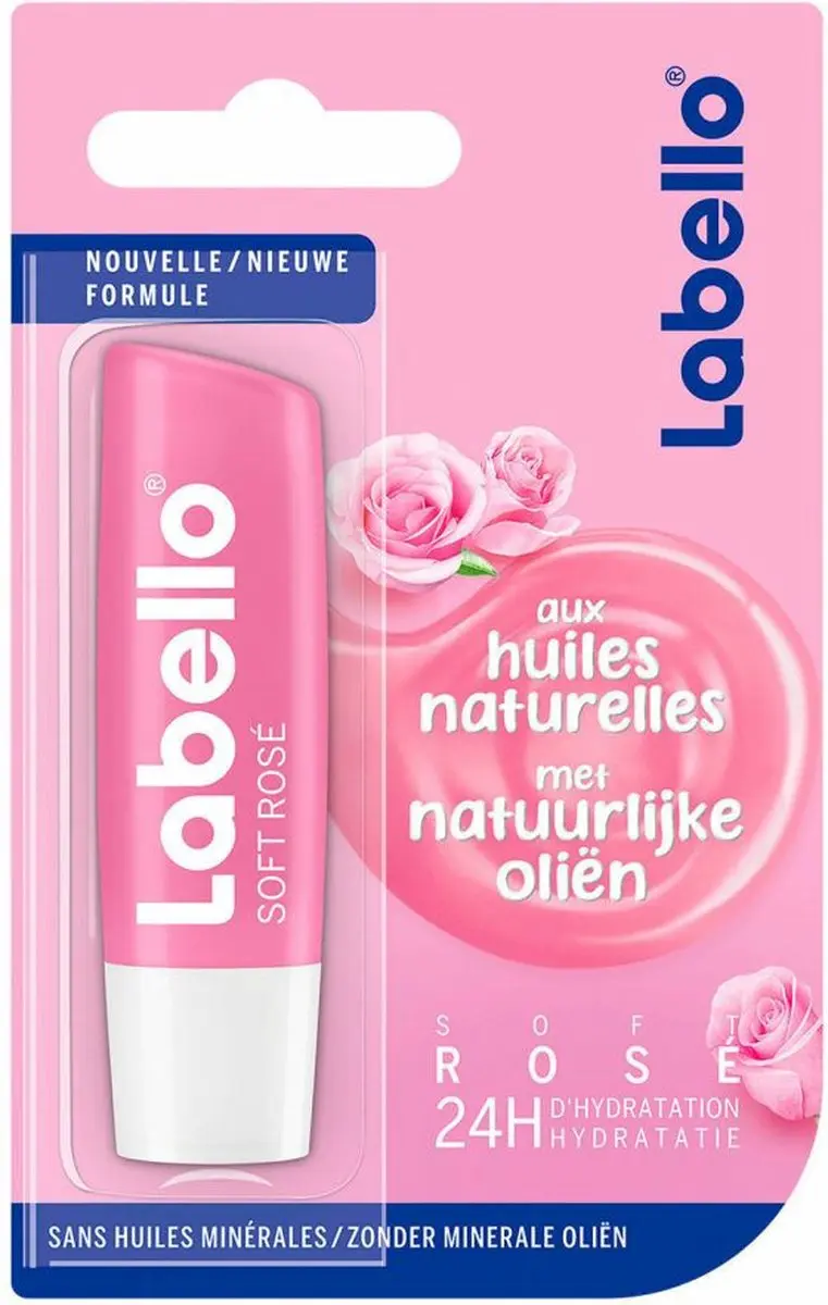 Labello Soft Rosé Lippenbalsem - 12 Stuks