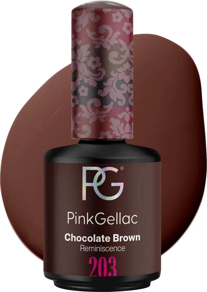Pink Gellac Chocolate Brown 203 Gellak 15ml