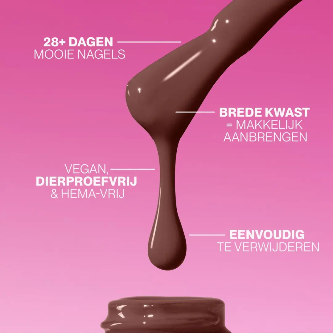 Pink Gellac Chocolate Brown 203 Gellak 15ml