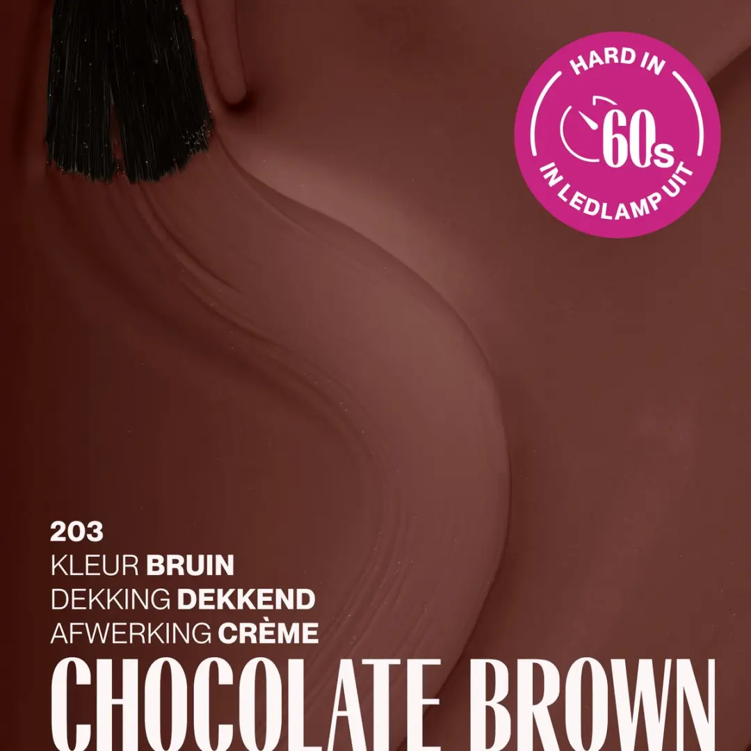 Pink Gellac Chocolate Brown 203 Gellak 15ml
