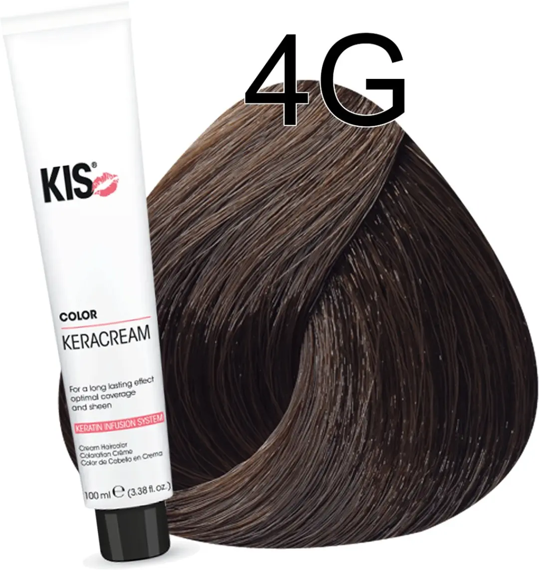 KIS Haarverf 4G Middel Goudbruin 100ml