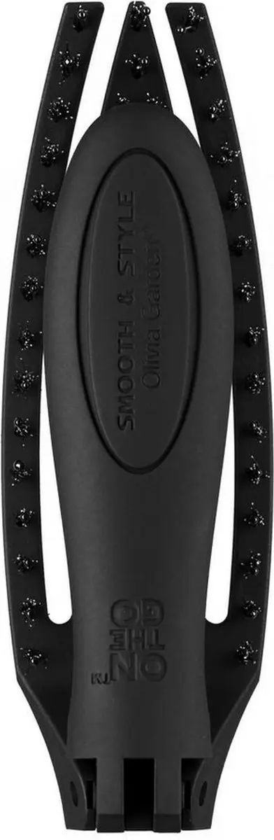 Olivia Garden Fingerbrush On The Go Smooth & Style - Zwart