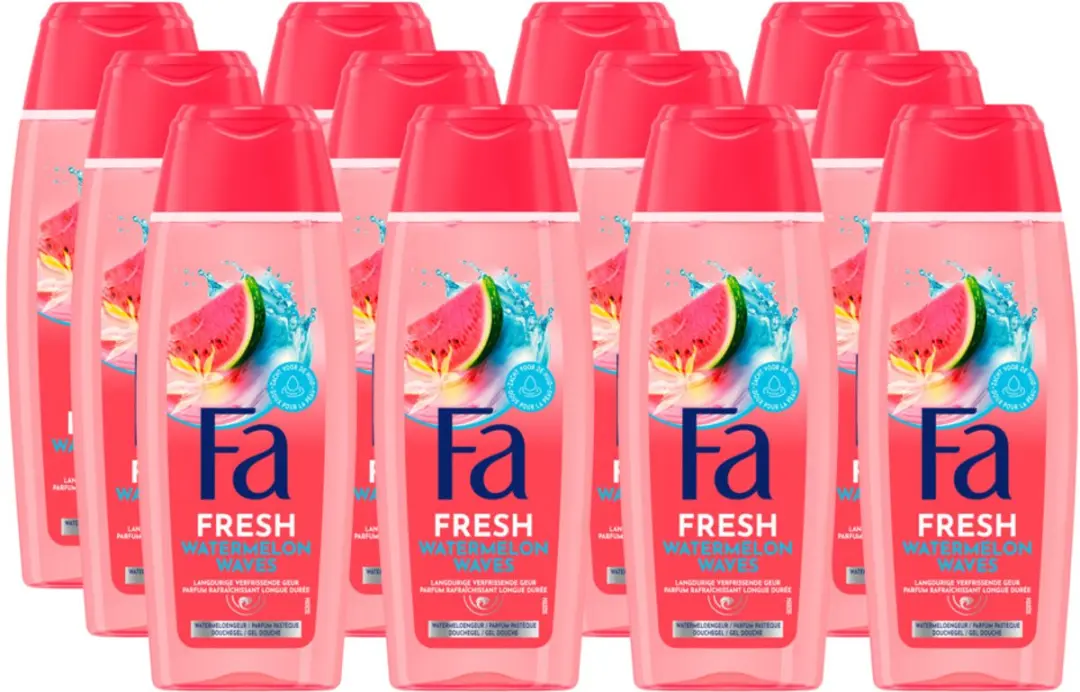 Fa Watermelon Waves Douchegel 250ml - 12 Stuks