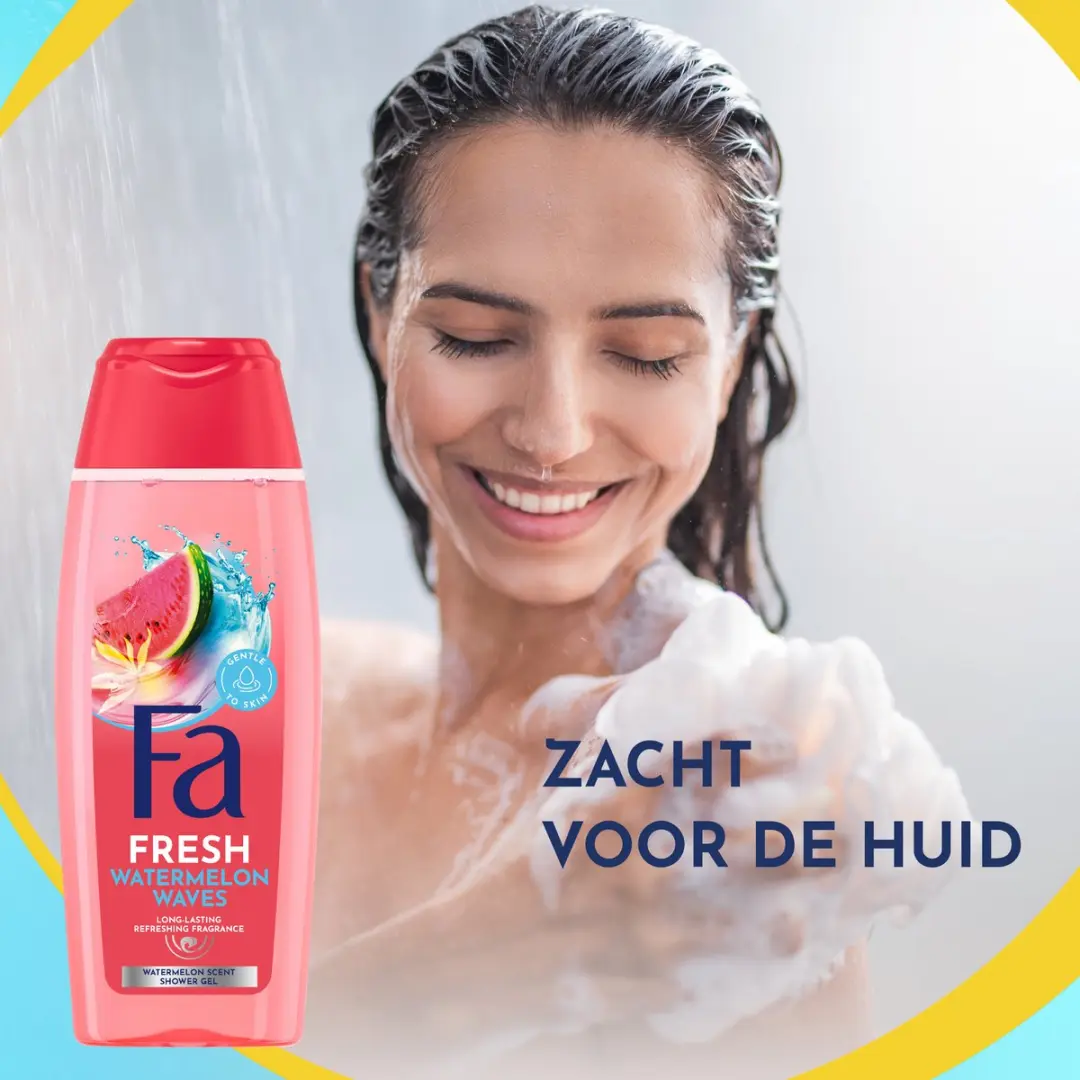 Fa Watermelon Waves Douchegel 250ml - 12 Stuks