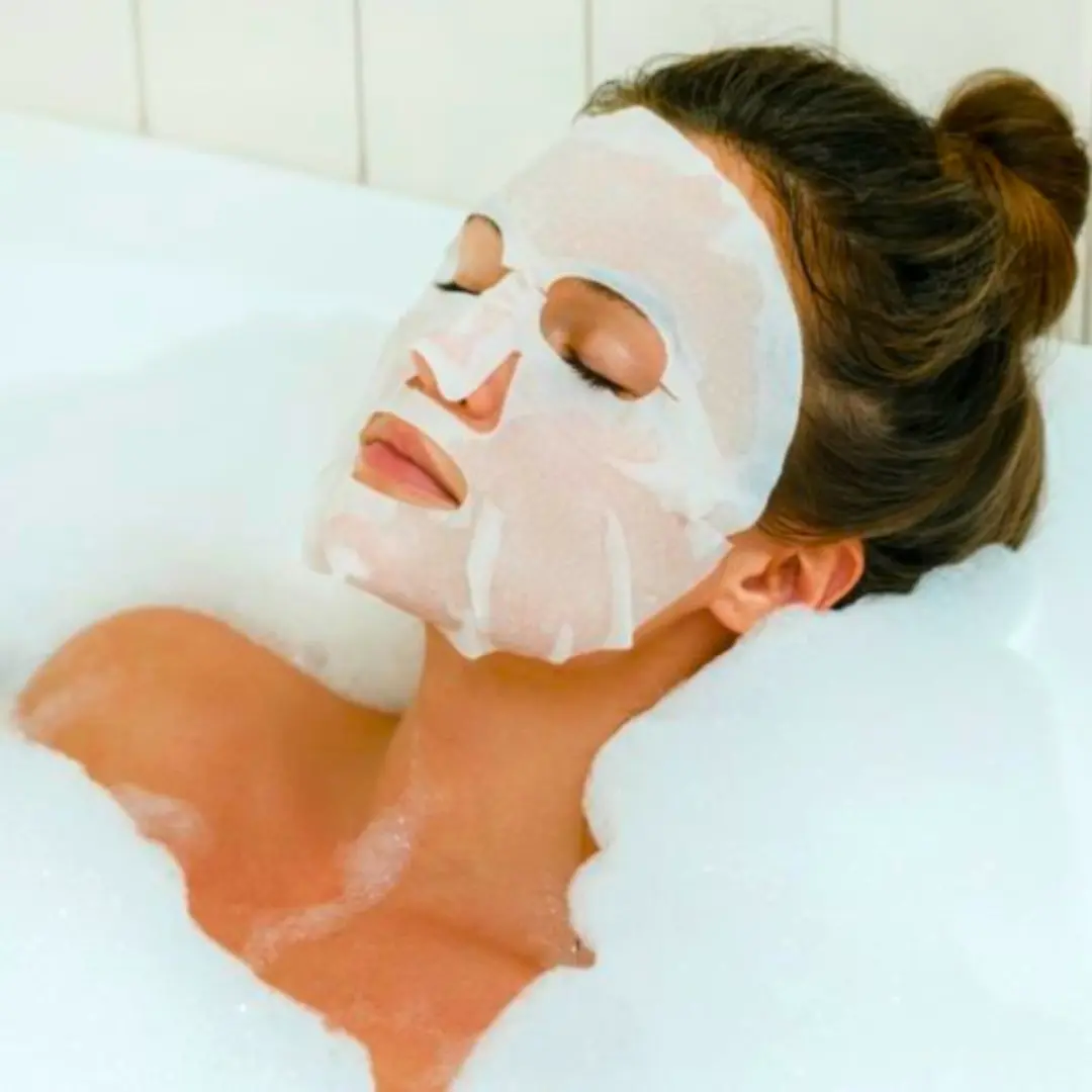 Mitomo Hyaluronic Acid Gezichtsmasker 6x25g - Wit