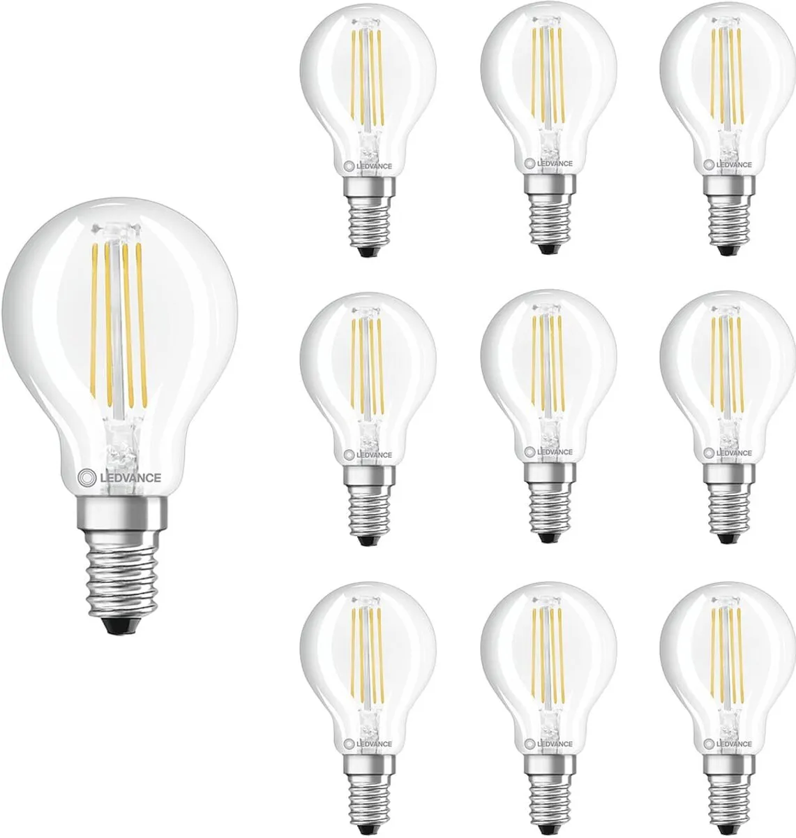 LEDVANCE LED Filament Kogellamp E14 4W