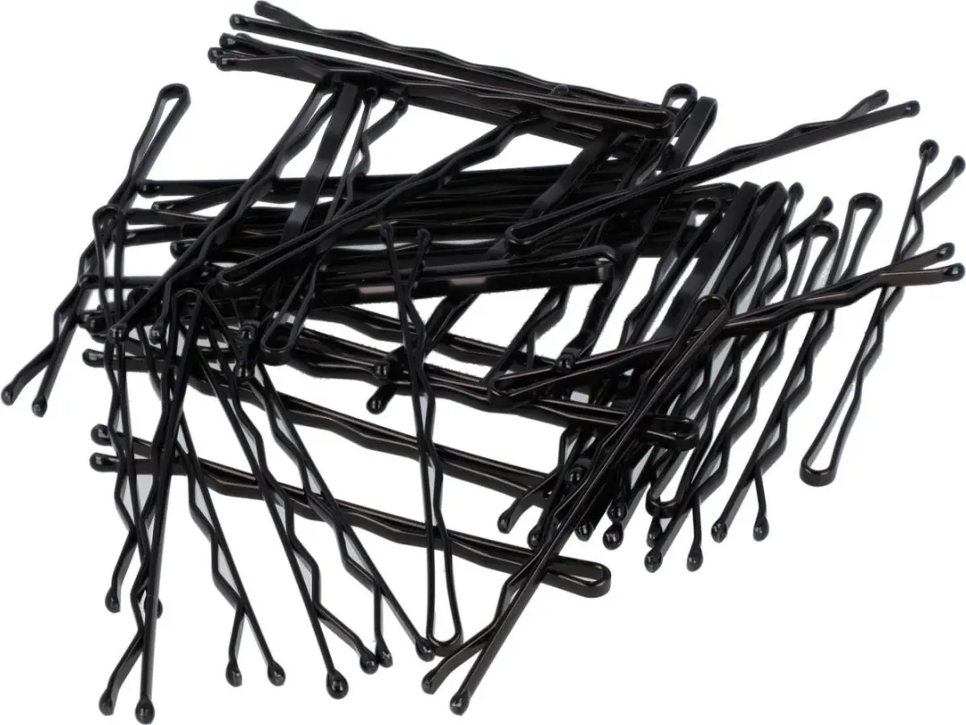 Haarsoires Schuifspeldjes 6cm - Zwart - 40 Stuks